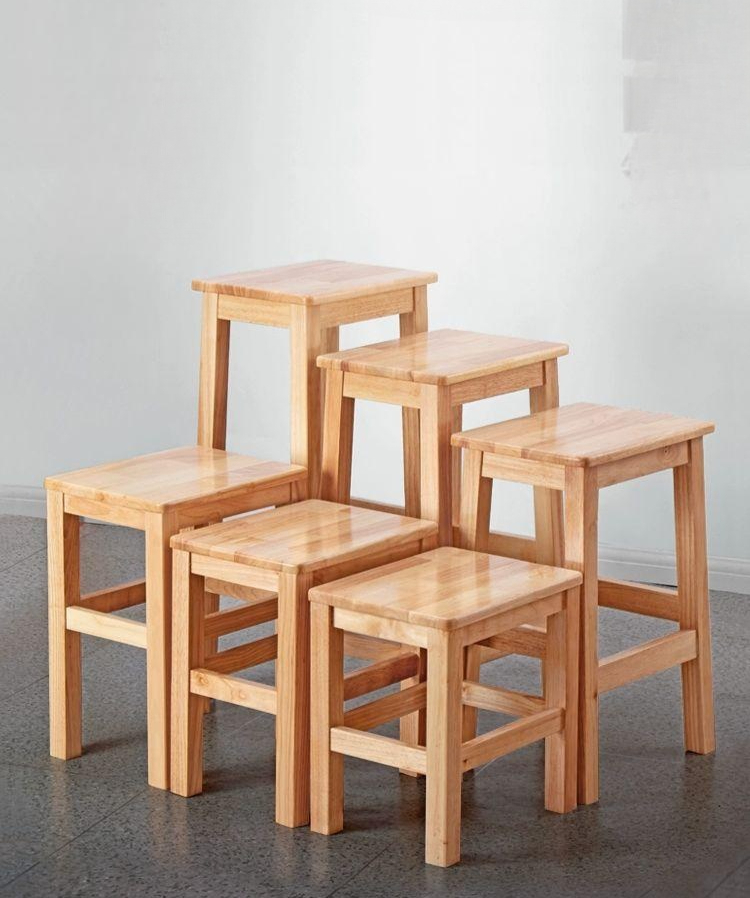 원목 높은의자 우드 북유럽 스툴 체어 카페 빈티지 바의자 바텐 홈바 식탁 바체어 벤치 - 상품 이미지