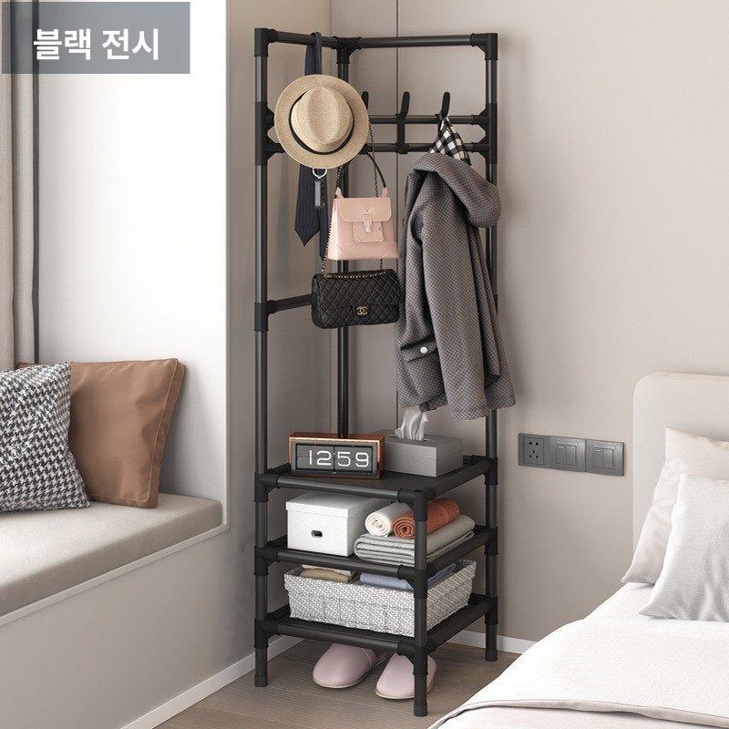 수납 옷걸이행거 스탠드 옷장 철제 코너옷걸이 모서리선반 - 상세 이미지 2