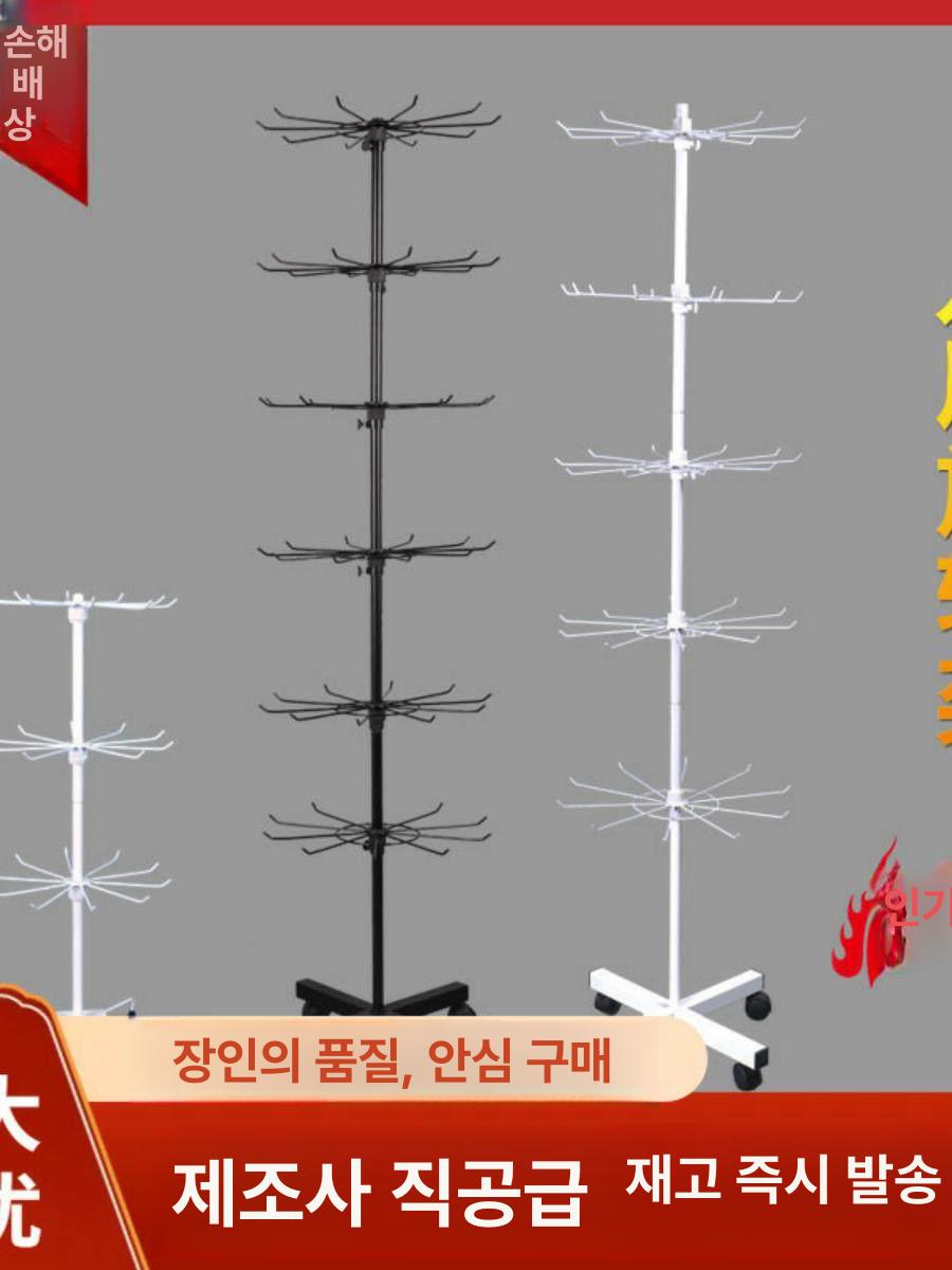 디스플레이 회전진열대 이동식 매장용 모자 진열대 진열 다용도 상품 거치대 회전 케이스 - 상세 이미지 2