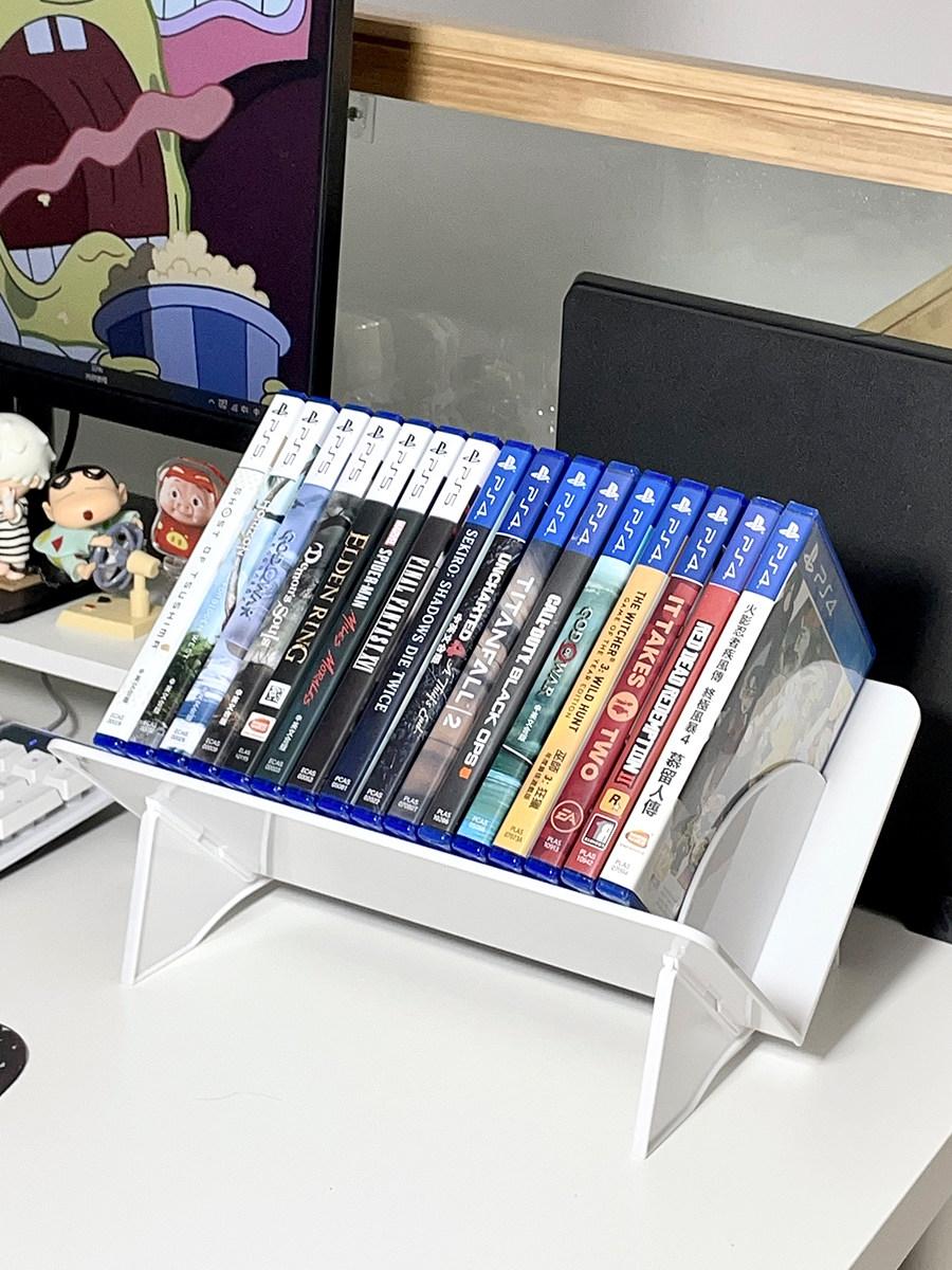 dvd 수납함 정리함 음반 선반 장식장 박스 진열대 레코드 판 인테리어 원목 턴테이블 - 상세 이미지 4