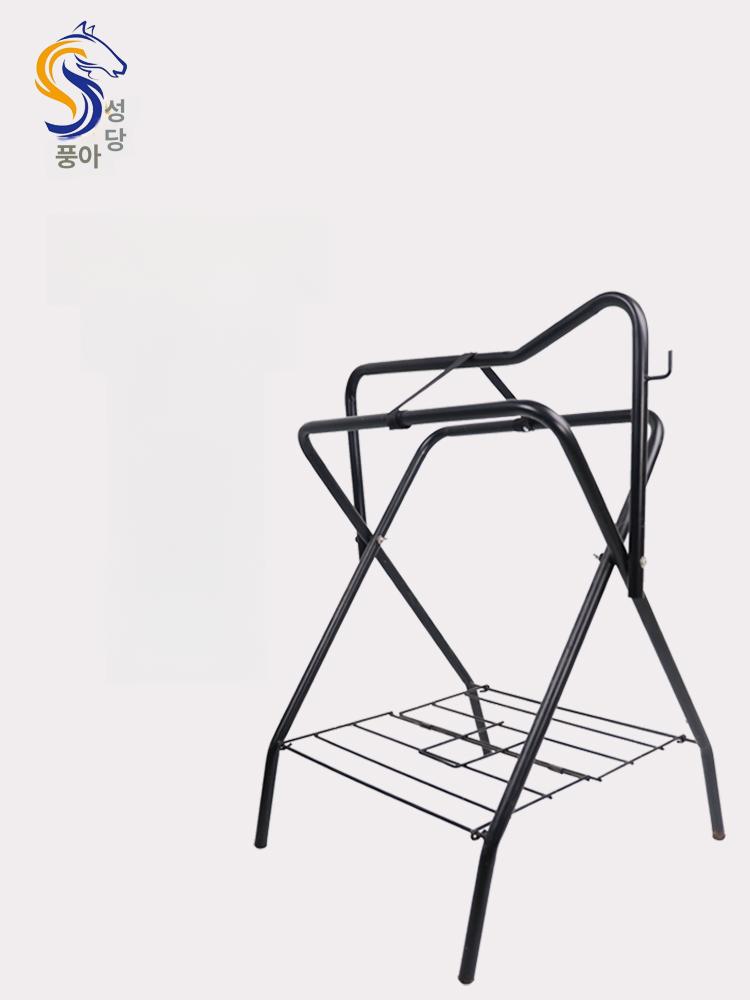 승마용 거치대 안장 보관대 마구 받침대 이동식 없이 프레임 수납 선반 패드 접이식 바퀴 - 상세 이미지 2