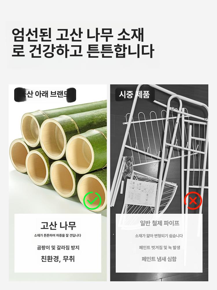 엔틱 행거 원목 코너형 코트랙 스탠드옷걸이 우드 모서리 공간활용 수납 북유럽 침실 클래식 - 상세 이미지 4