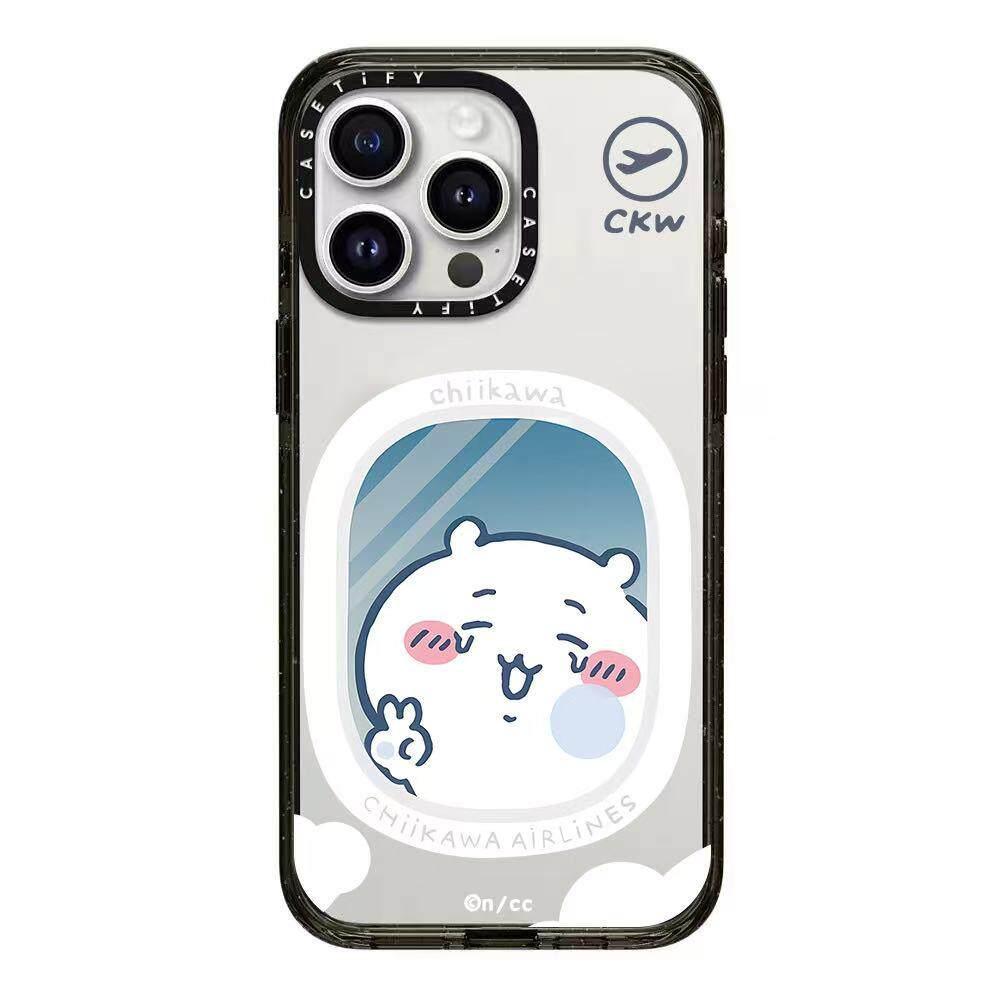 치이카와 아이폰 케이스 17 16 프로 맥스 스마트폰 낙하 방지 전체 보호 먼작귀 폰케이스 우사치 iPhone 17 Pro Max - 상세 이미지 4