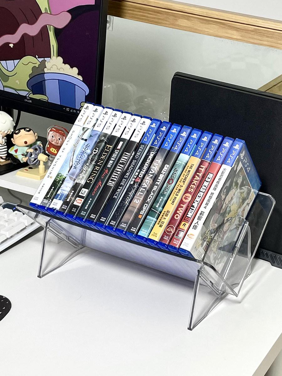 dvd 수납함 정리함 음반 선반 장식장 박스 진열대 레코드 판 인테리어 원목 턴테이블 - 상품 이미지