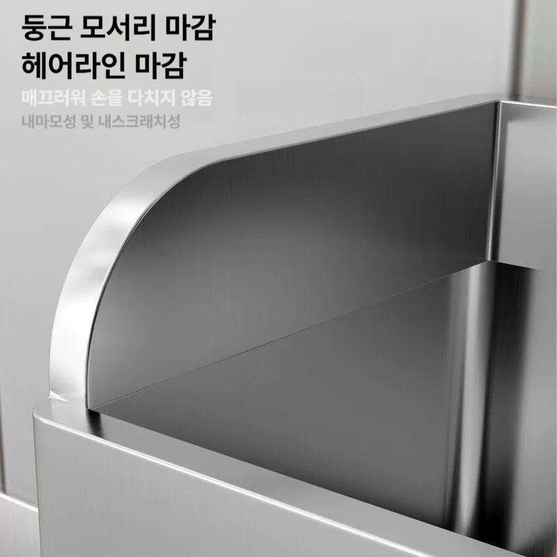스테인리스강 걸레받침대 청소용 물걸레 세척 거치대 싱크대 물빠짐 다리형 보관 - 상세 이미지 2