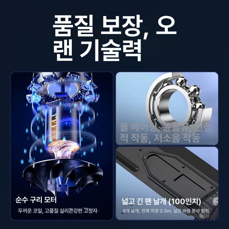 공장 대형실링팬 천정선풍기 작업장 축사용 강풍기 상업용 공기순환팬 환기팬 - 상세 이미지 4