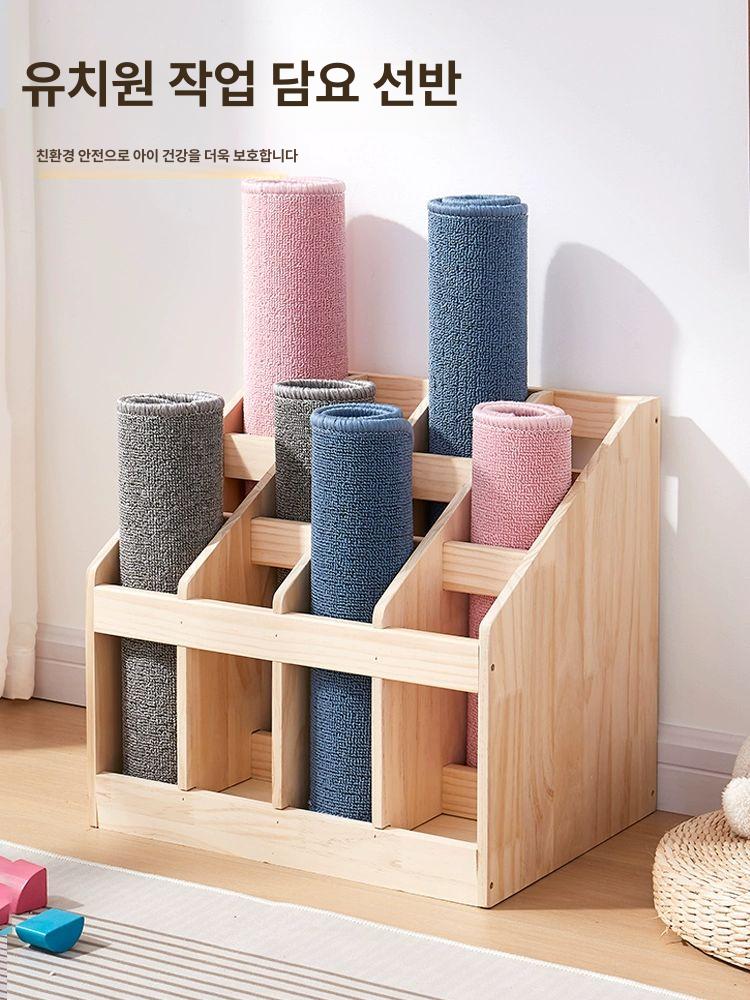 요가매트 보관함 철제 대형 정리함 운동기구 랙 보관대 카트 운동용품 다용도 캐비넷 - 상세 이미지 2