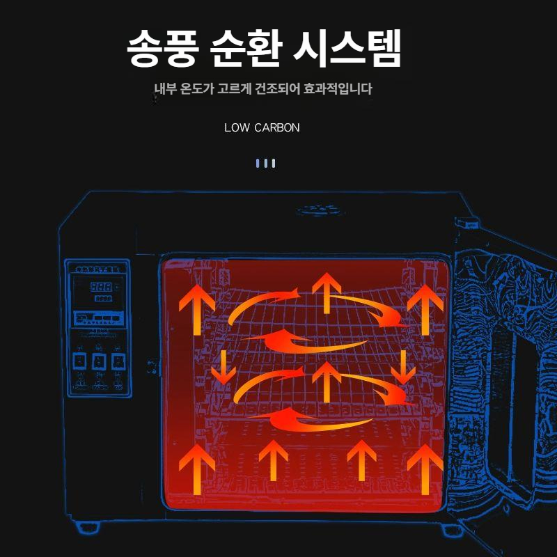 드라이오븐 산업용오븐 정밀제어 실험실 챔버 열풍 열처리 항온기 실험용 연구용 - 상세 이미지 5