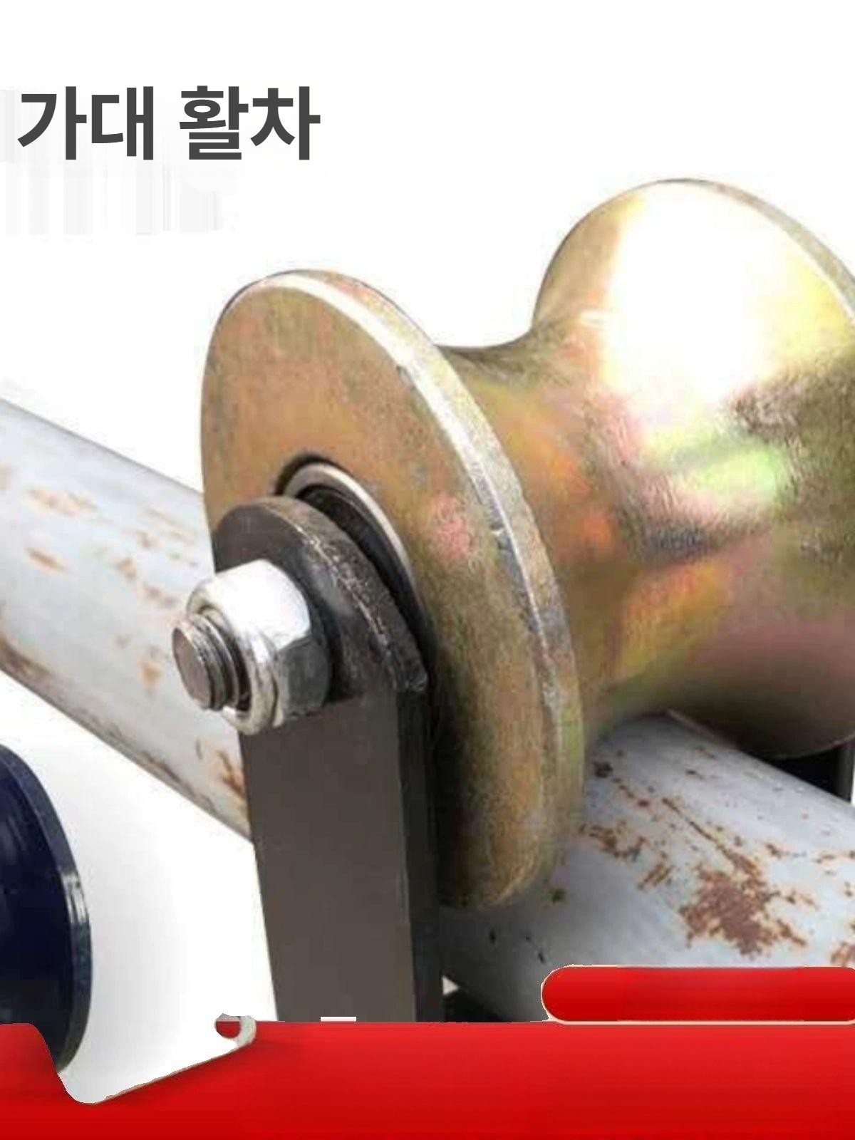 슬라이딩 레일 고정 도르래 파이프 트랙 풀리 부품 가이드 바퀴 부속 원형 베어링 - 상세 이미지 2
