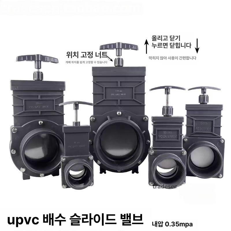 게이트 밸브 농업용 배관 개량 급수 워터게이트 사각 물조절 연못 하수 배수로 농수로 논 - 상세 이미지 5