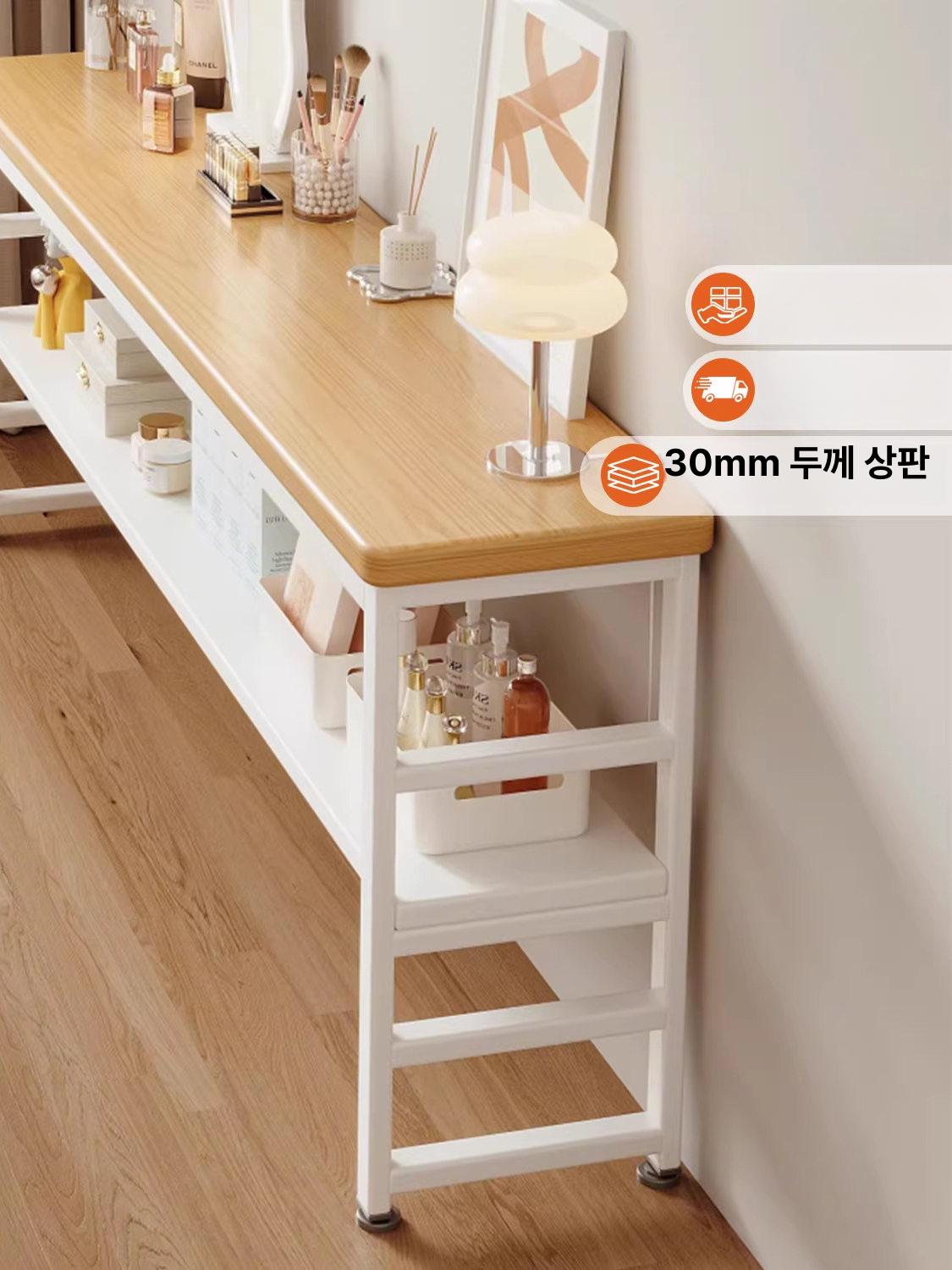 틈새수납장 선반 슬림 수납 얇은 주방 화이트 옷 다용도 폭좁은 가로 서랍장 철제 좁은 - 상세 이미지 2