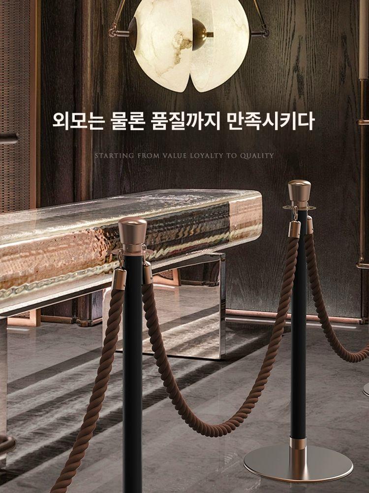 수동 차단봉 로프펜스 대기열 안내용 통제선 호텔 미술관 박물관 행사장 안전용품 - 상세 이미지 4