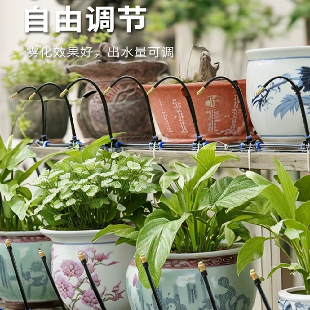 범용 분사기 자동 공압 가압펌프 노즐 고압 분무기 미스트 미세분사 물 도구 - 상세 이미지 3