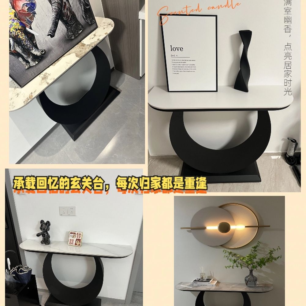 북유럽 테이블 럭셔리 베란다 사이드 거실 라이트 가정용 목재 고급 심플한 인테리어 - 상세 이미지 4