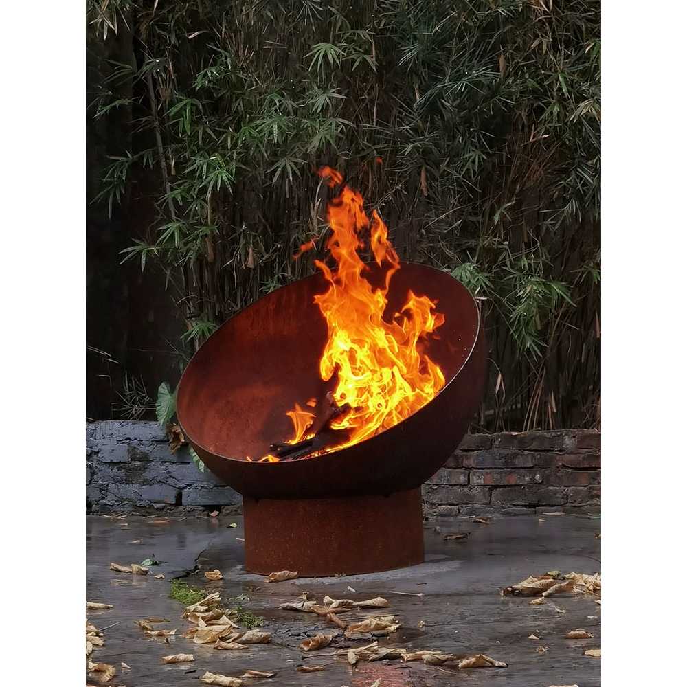 캠핑 바비큐 파이어피트 난로 숯통 펜션 대형 바베큐그릴 직화 가정용 전골 숯불 이미지 6