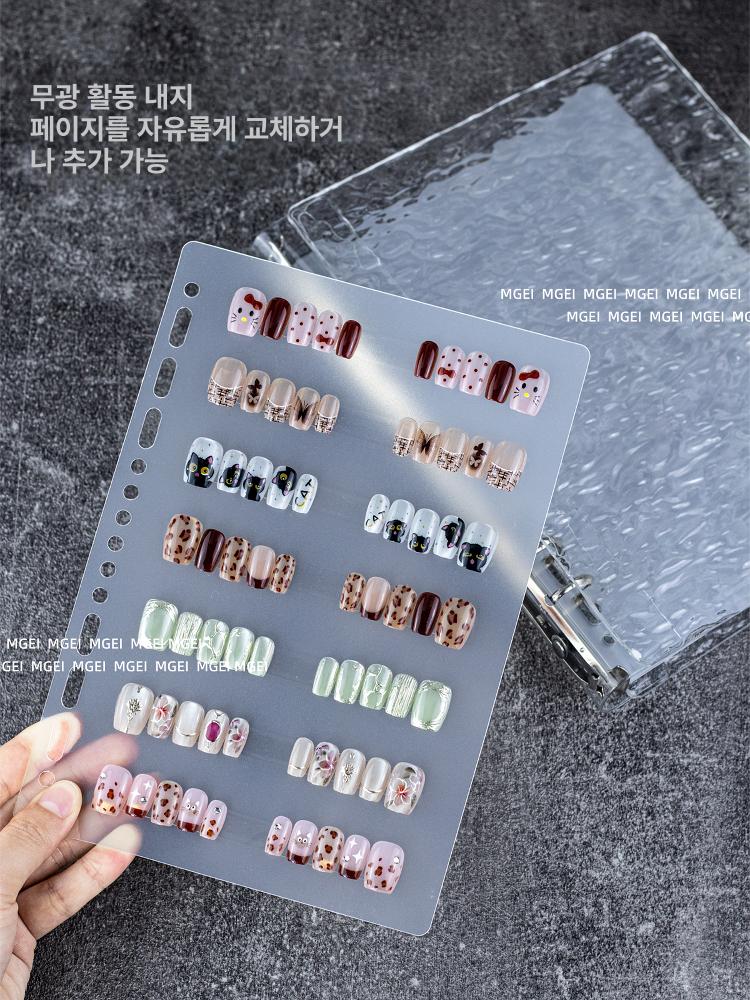 팁진열대 네일아트판 샘플 페디 진열 보관함 네일판 전시 디스플레이 네일 아크릴 아크릴판 - 상세 이미지 3