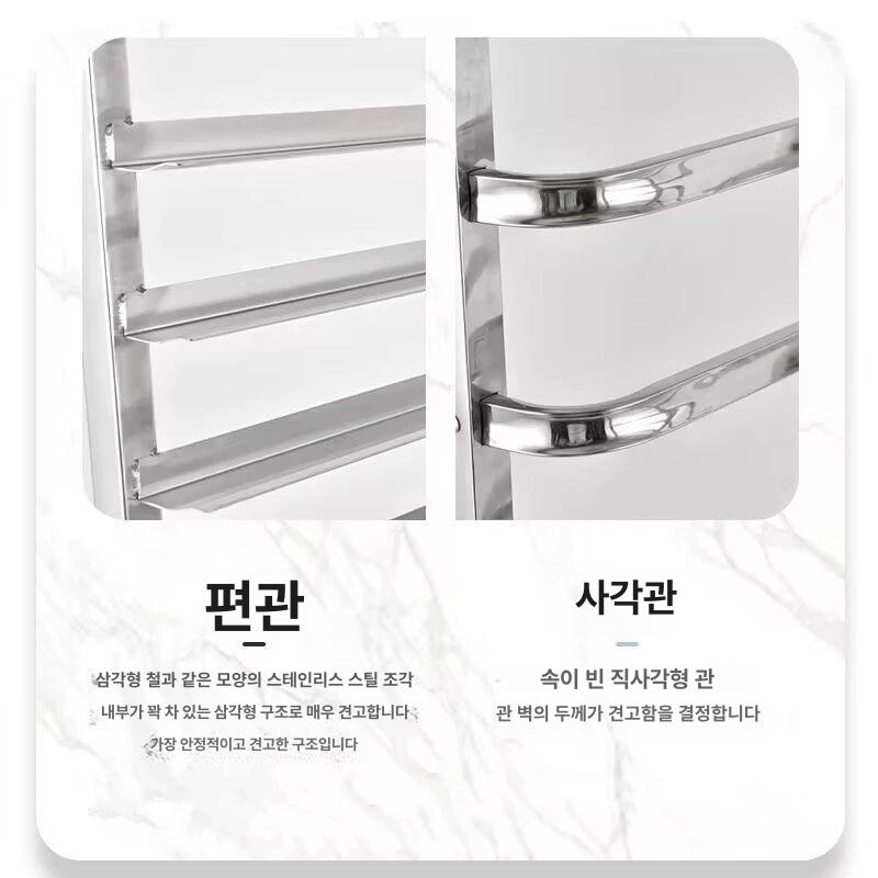 스텐 베이킹랙 업소용 다층 사각 선반 냉장고 제빵 스테인레스 그릴 정리대 빵 빵집 - 상세 이미지 4
