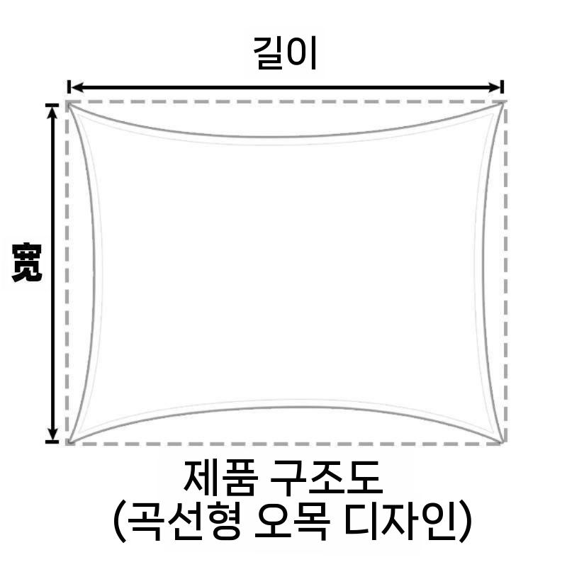 옥상타프 블랙코팅 렉타타프 차광막 튼튼한그늘막 면타프 대형 안뜰 캠핑 스크린 사이드월 차박 - 상세 이미지 2