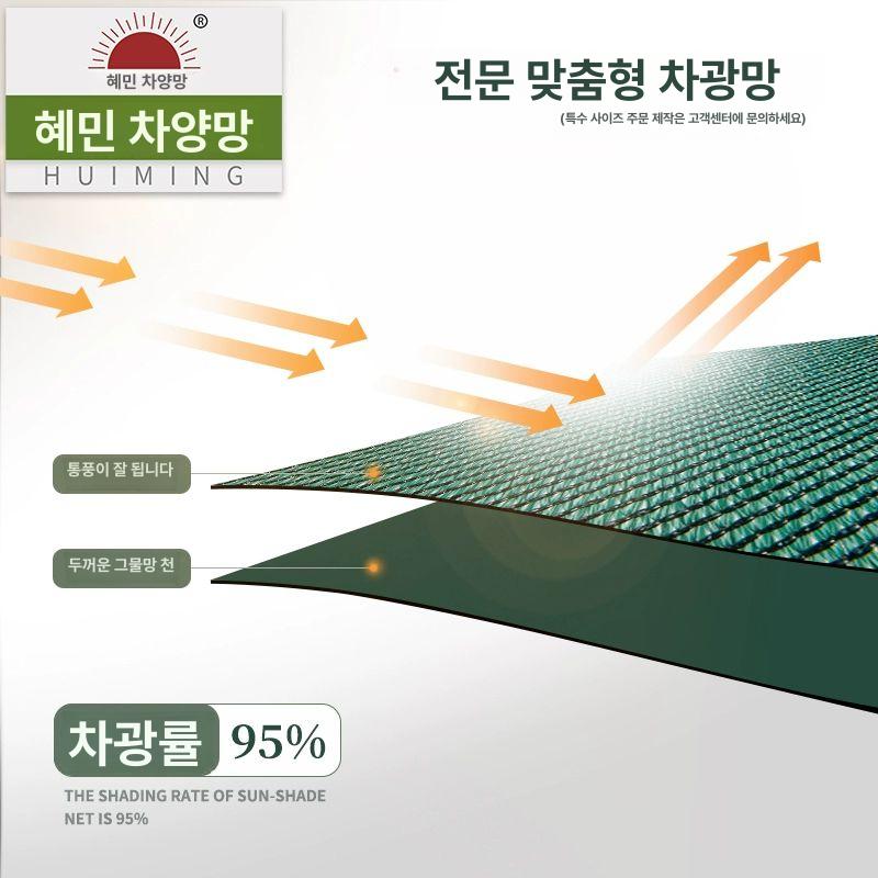 테니스장 방풍망 바람막이 경기장 정원 진한 표준 펜스 울타리 야구장 방풍네트 - 상세 이미지 5
