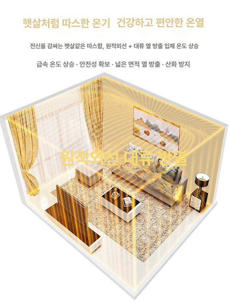 액자형 벽걸이 전기히터 온열기 가정용 욕실 거실 인테리어 난로 사무실 원적외선 - 상세 이미지 3