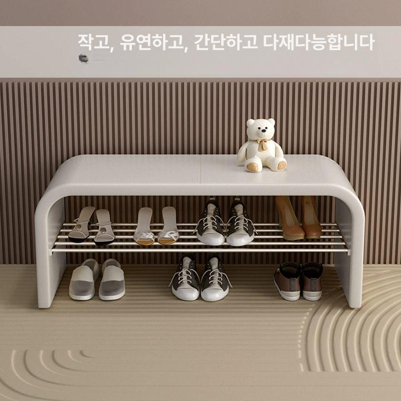 낮은 신발장의자 벤치형 현관벤치 수납 거실 입구 초슬림 신발장벤치 현관의자 - 상세 이미지 2