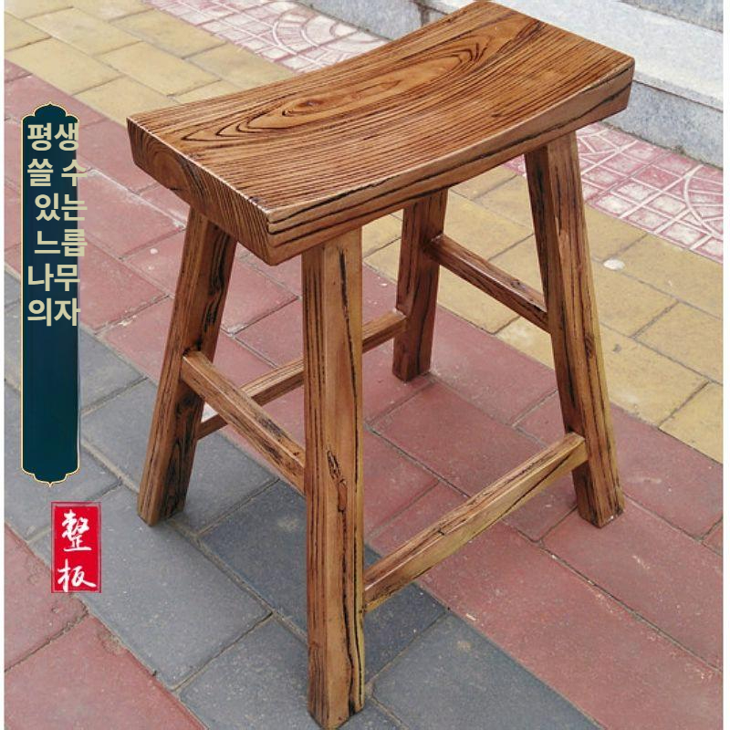 우드 스툴의자 체어 사각스툴 보조 간이 원목스툴 사각의자 - 상세 이미지 2