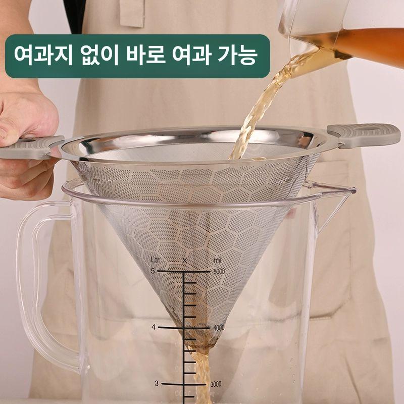 베이킹 차망 초미립자 초미세 체 티인퓨저 셰이커용 손잡이 향신료 커피필터 그물 - 상세 이미지 4