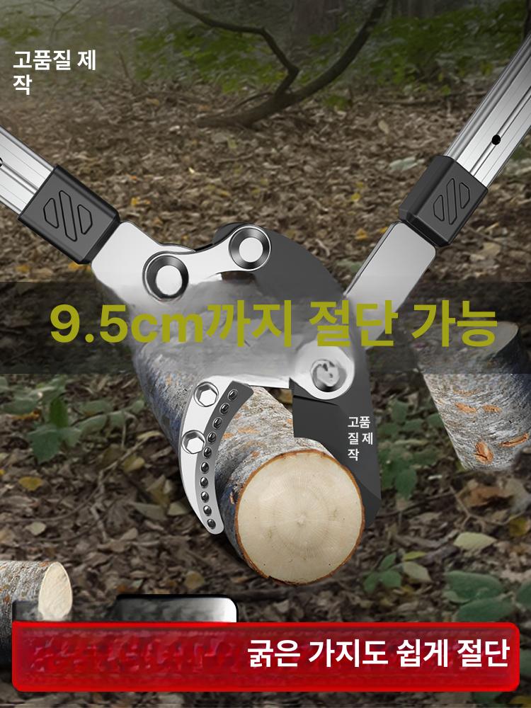 대나무 전정가위 과수 원예도구 강력 절단 과일 조경 가지치기 고지가위 굵은 - 상세 이미지 3