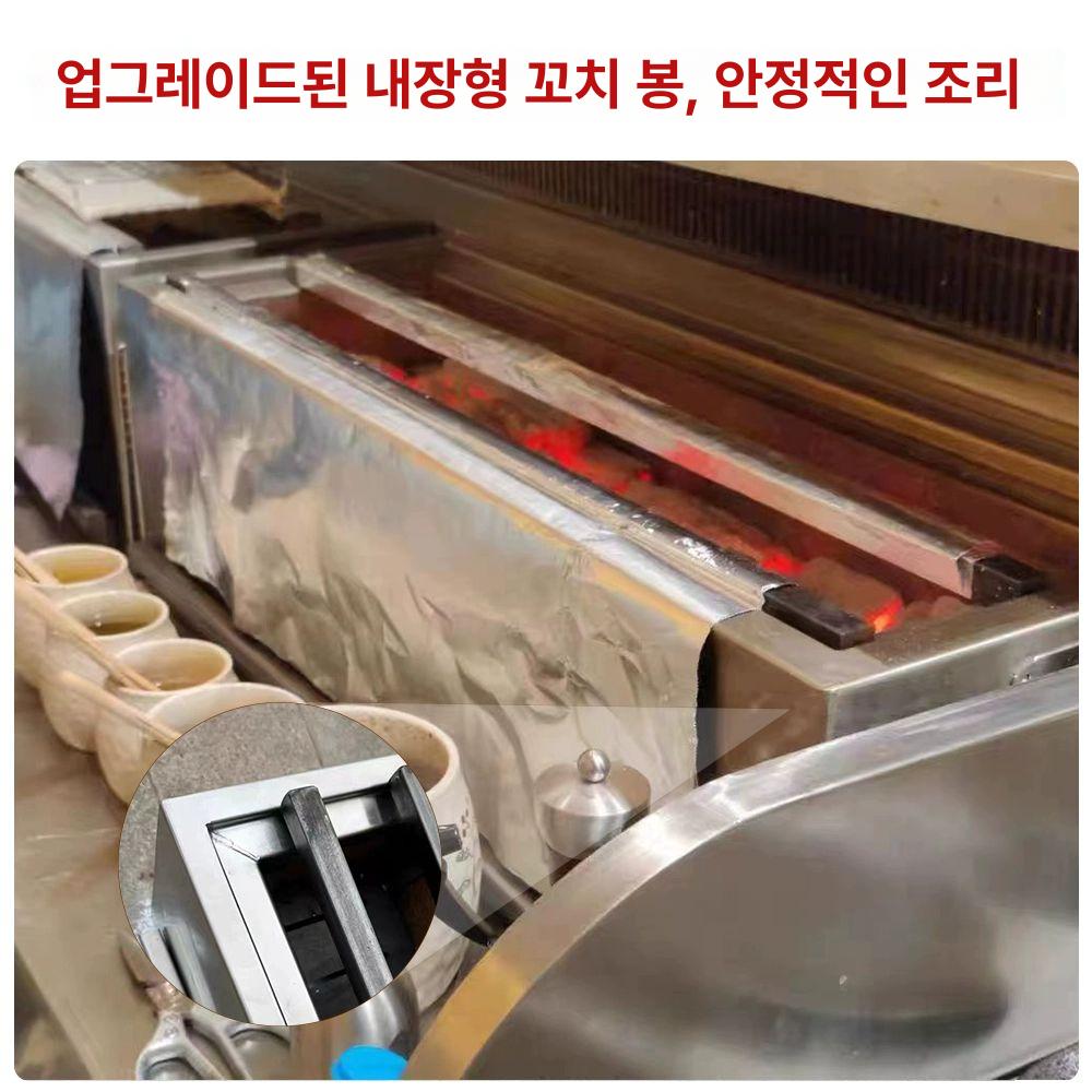 캠핑 바베큐그릴 불판 훈제 야외 숯불구이 일회용석쇠 장작 고기 펜션 원형 - 상세 이미지 3