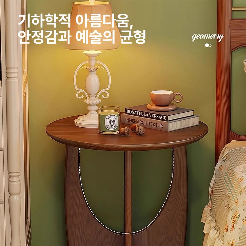소형 티테이블 거실테이블 원형 협탁 심플 다용도 커피테이블 스타일 사이드테이블 - 상세 이미지 4