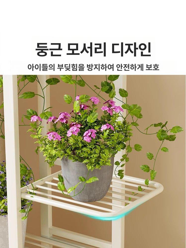 철제화분다이 받침대 인테리어 거실 정리대 화분 다이 베란다 식물선반 진열 식물 꽃 정리 - 상세 이미지 3