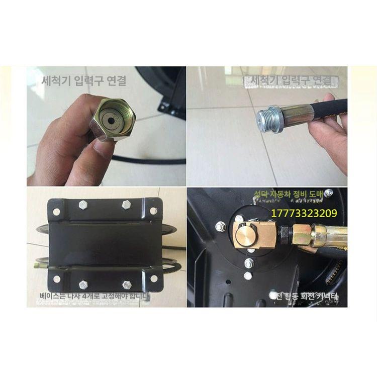 자동 에어릴선 콤프레셔 고압 드럼 에어호스릴 연장 오토릴 공압 에어건 에어줄 - 상세 이미지 5