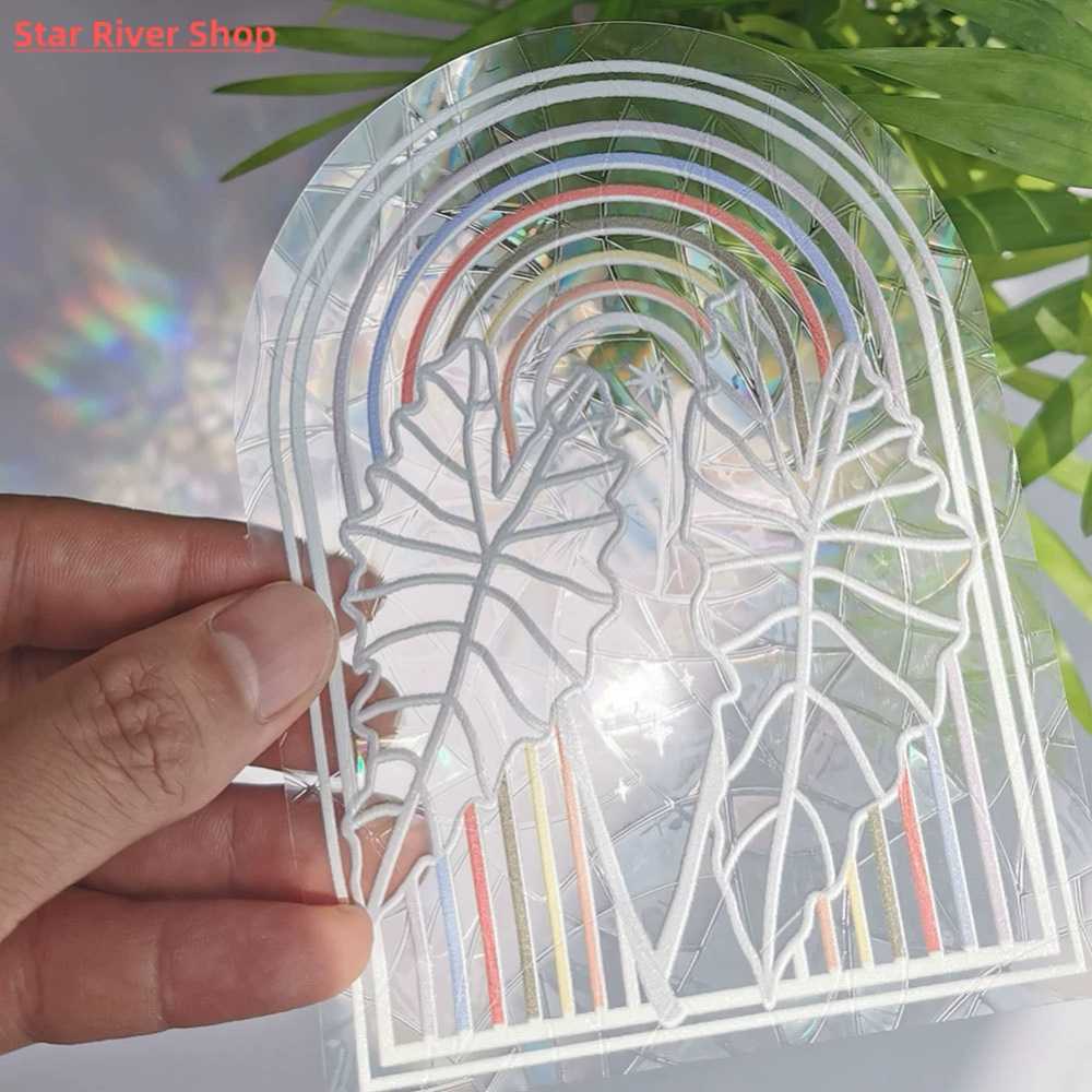 썬캐쳐 Suncatcher DIY 필름 장식 붙이는 겨울 유리창 구름 민화샵 - 상세 이미지 3