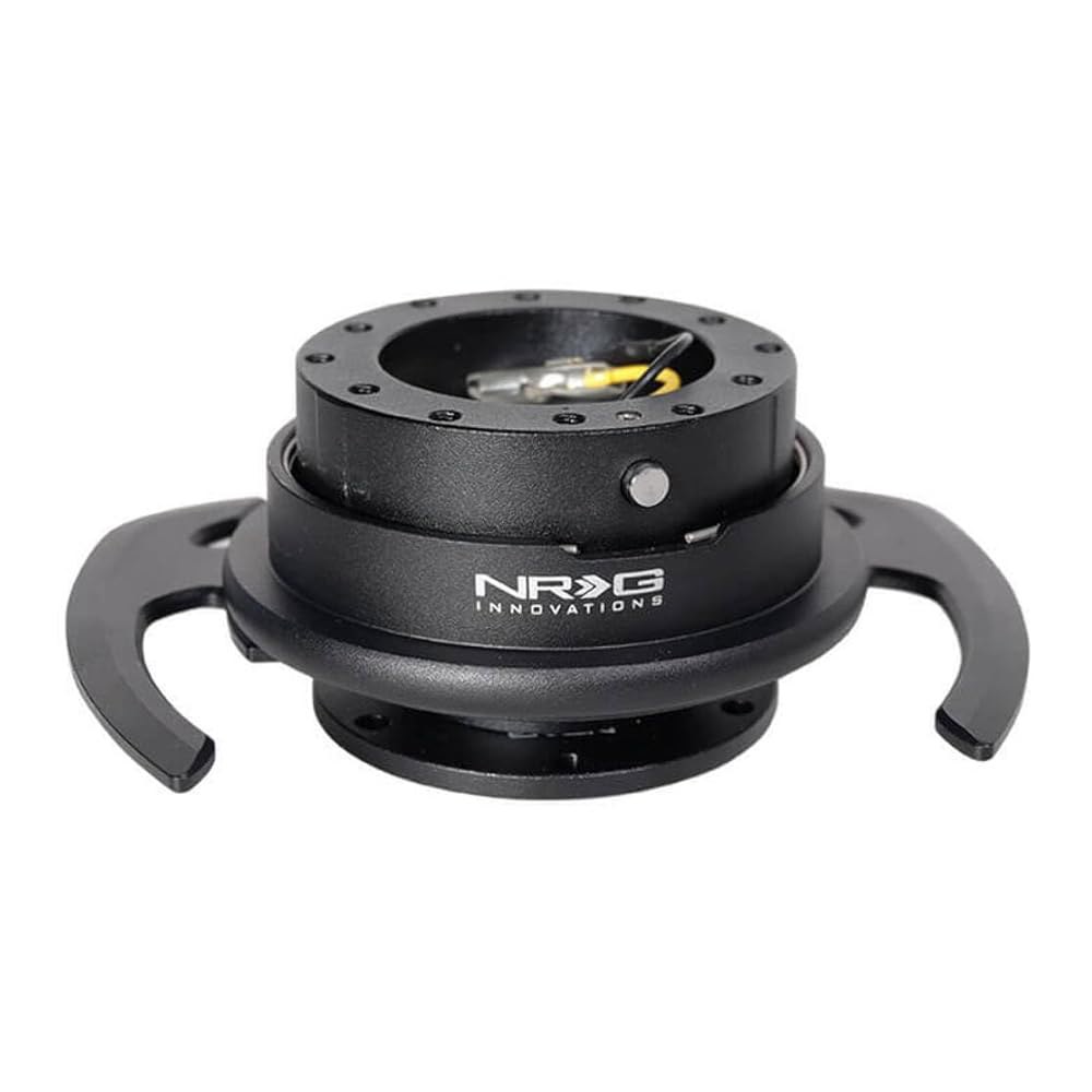 NRG 이노베이션스 NRG-SRK-700BK GEN 4.0 스티어링 휠 퀵 릴리스 키트 어댑터, 블랙 바디/블랙 링 손잡이 및 6x70 6x74mm 볼트 패턴 Black - 상세 이미지 2