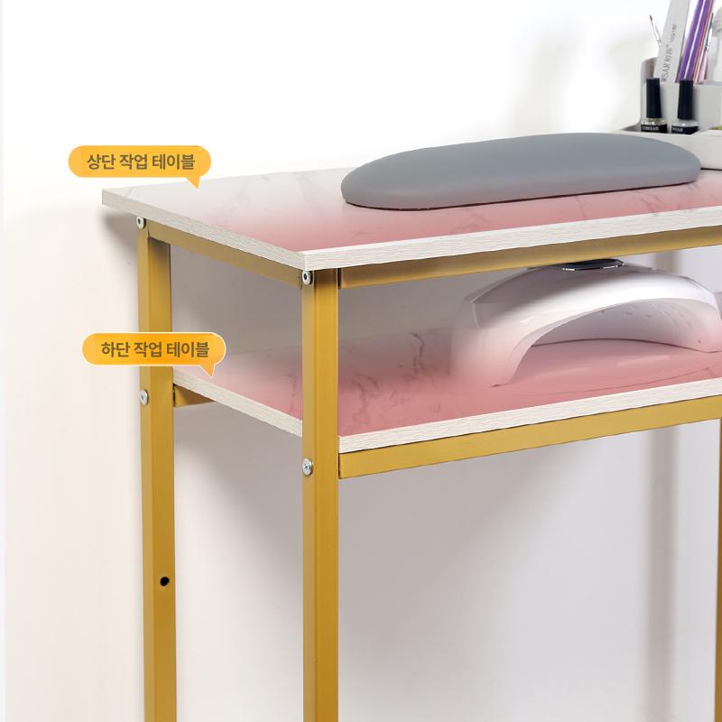 뷰티샵 네일아트 네일시술테이블 작업대 선반 네일샵 수납 네일시술대 업소용 - 상세 이미지 5