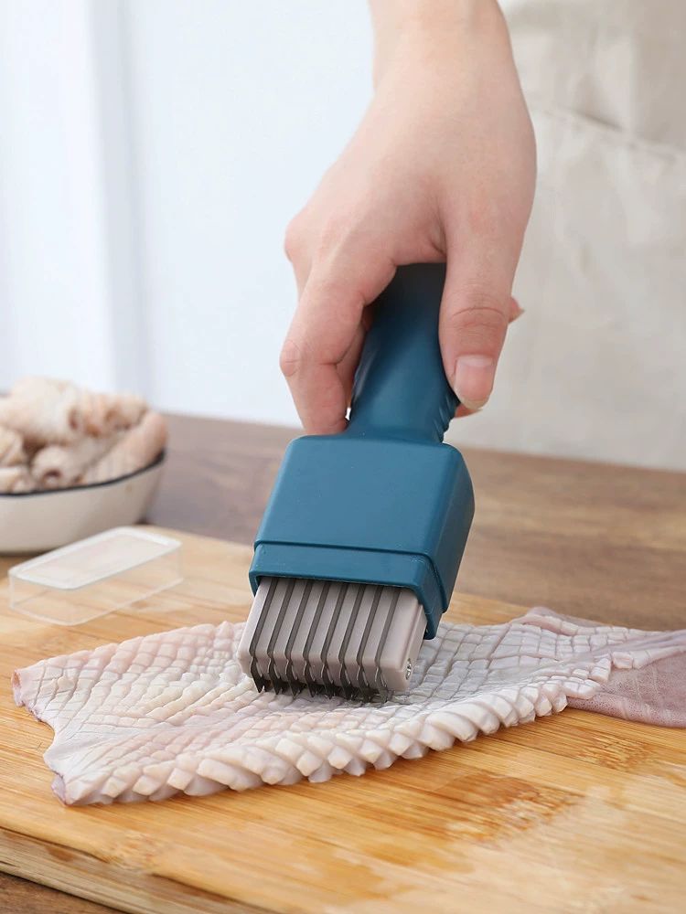 칼집내기 채칼 생선 오징어 모양내기 벌집칼 해산물 소세지 나이프 격자무늬 손질칼 - 상세 이미지 2
