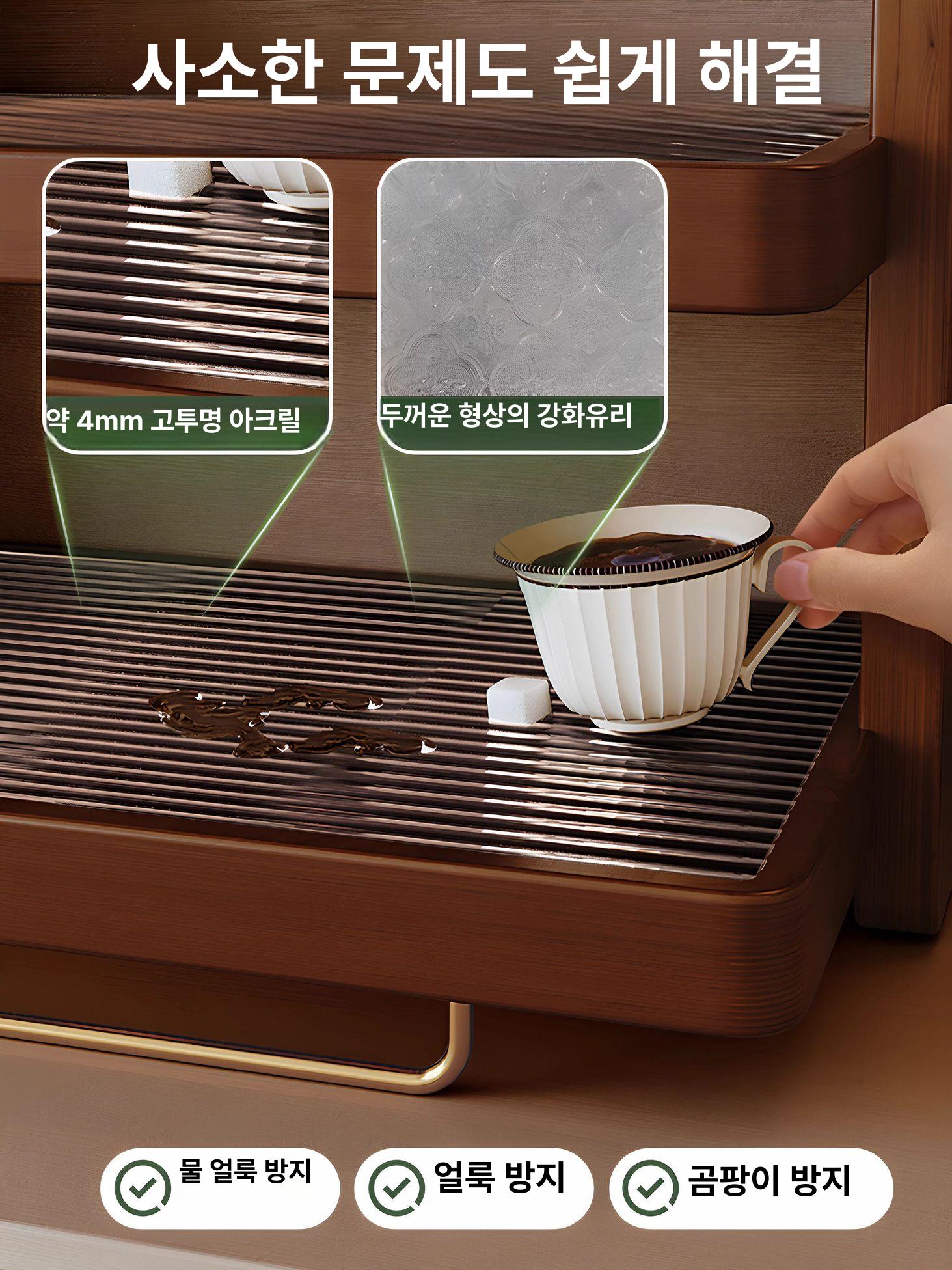 홈카페 찬장 수납장 원목 그릇장 선반 장식장 빈티지 부엌 주방 상부장 레트로 엔틱 - 상세 이미지 3