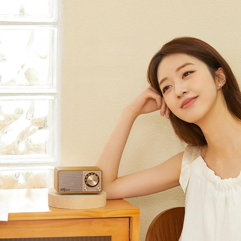 블루투스 산진라디오 휴대용 튜닝 포터블 레트로 스피커 수신기 빈티지 가정용 감성 - 상세 이미지 2