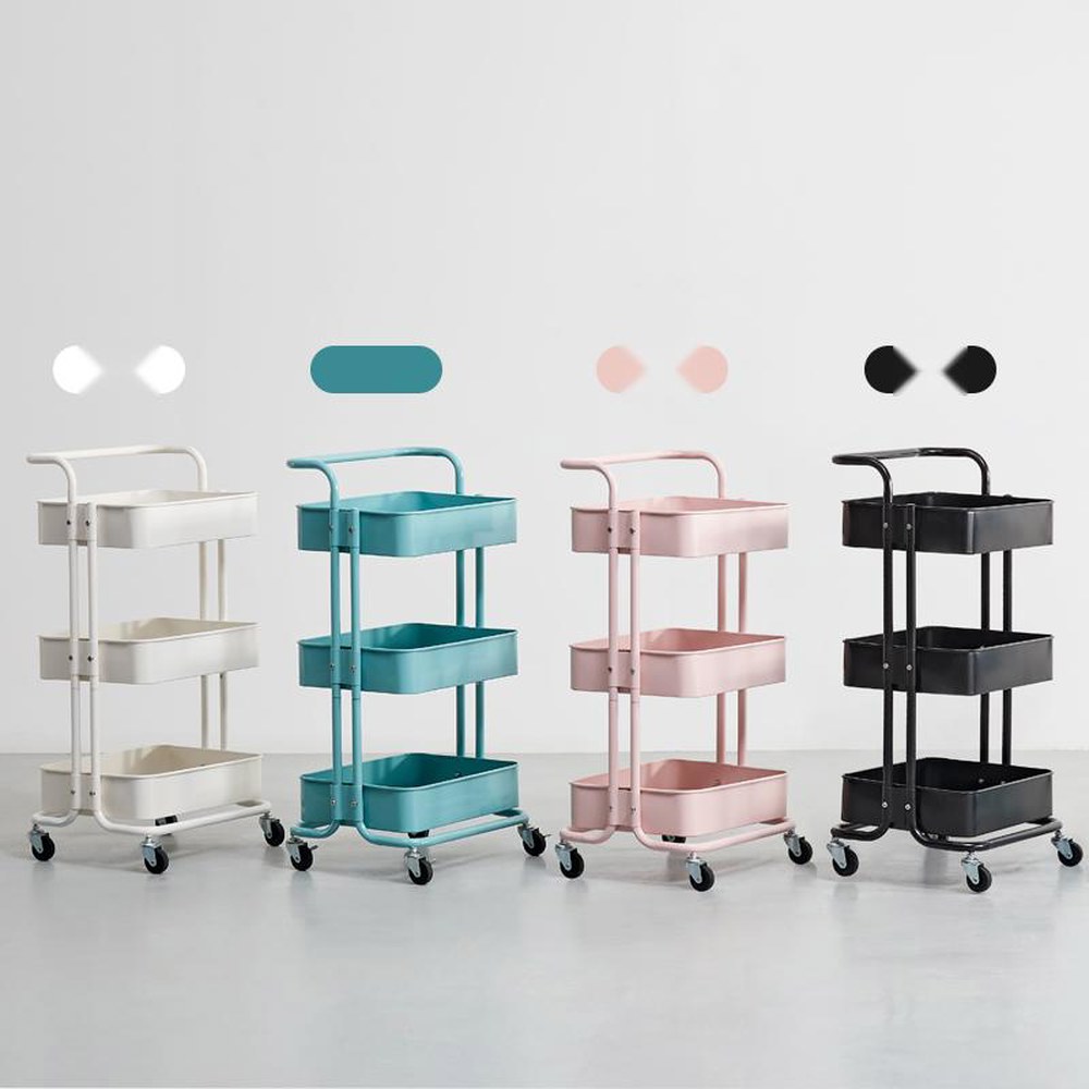 4단 실 카트 3단 0x0x0cm 촘촘한 전철예 철제 주방웨건 이동식 삼중화이트 전철예 삼중화이트 촘촘한 0x0x0cm - 상품 이미지