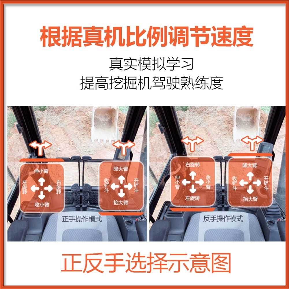 포크레인 시험 훈련 실습 컨트롤러 교육용 유압식 중장비조이스틱 백핸드 자격증 페달 - 상세 이미지 5