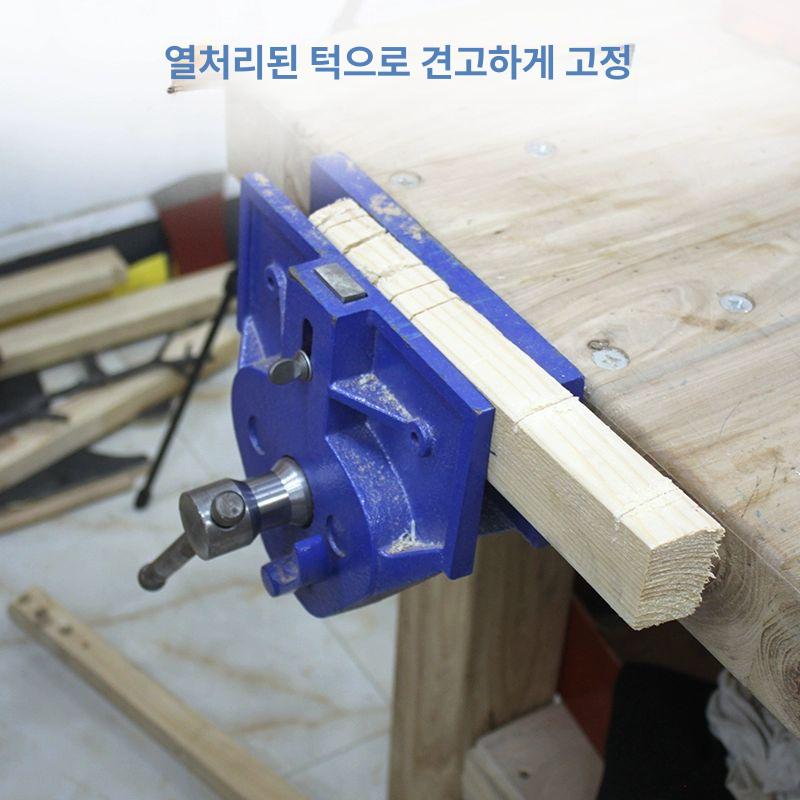 퀵클램프 탁상바이스 클립 공방 목공용품 홀딩 탁상용 고정장치 퀵바이스 퀵릴리스 - 상세 이미지 5
