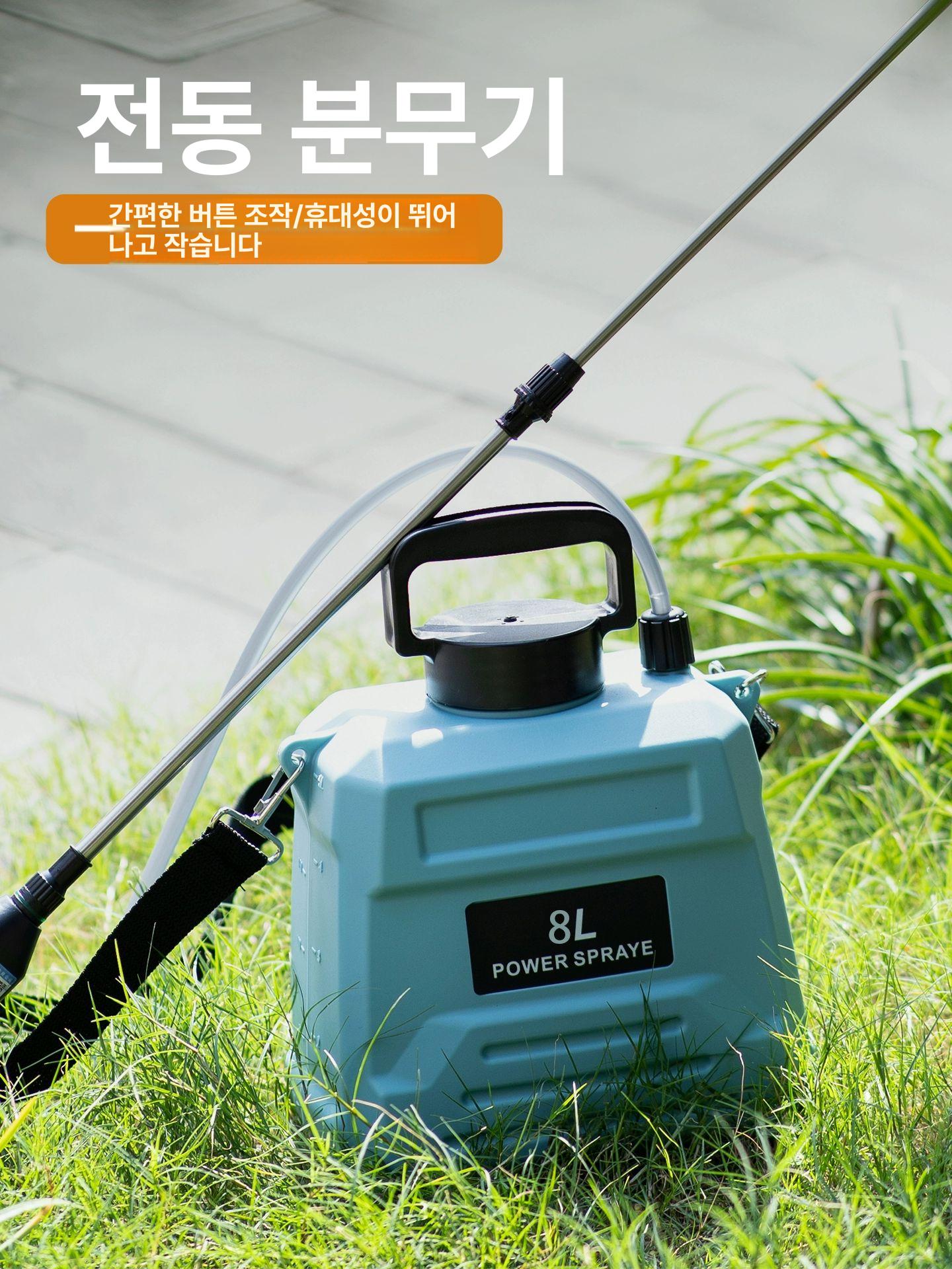 살포기 전동 충전 소형 눈금선 미니 어깨 세차 눈금 그린 무선 펌프 충전식 약 고압 - 상세 이미지 4