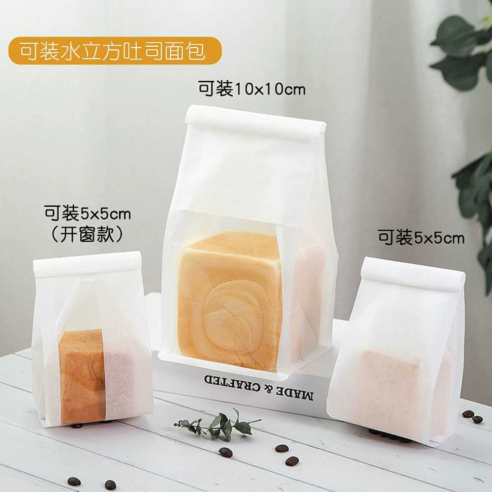 무지 화이트 형 포장용 100개 쉰 쿠키 빵집 식빵포장지 샌드위치 밀봉 도넛 식빵비닐 - 상세 이미지 3