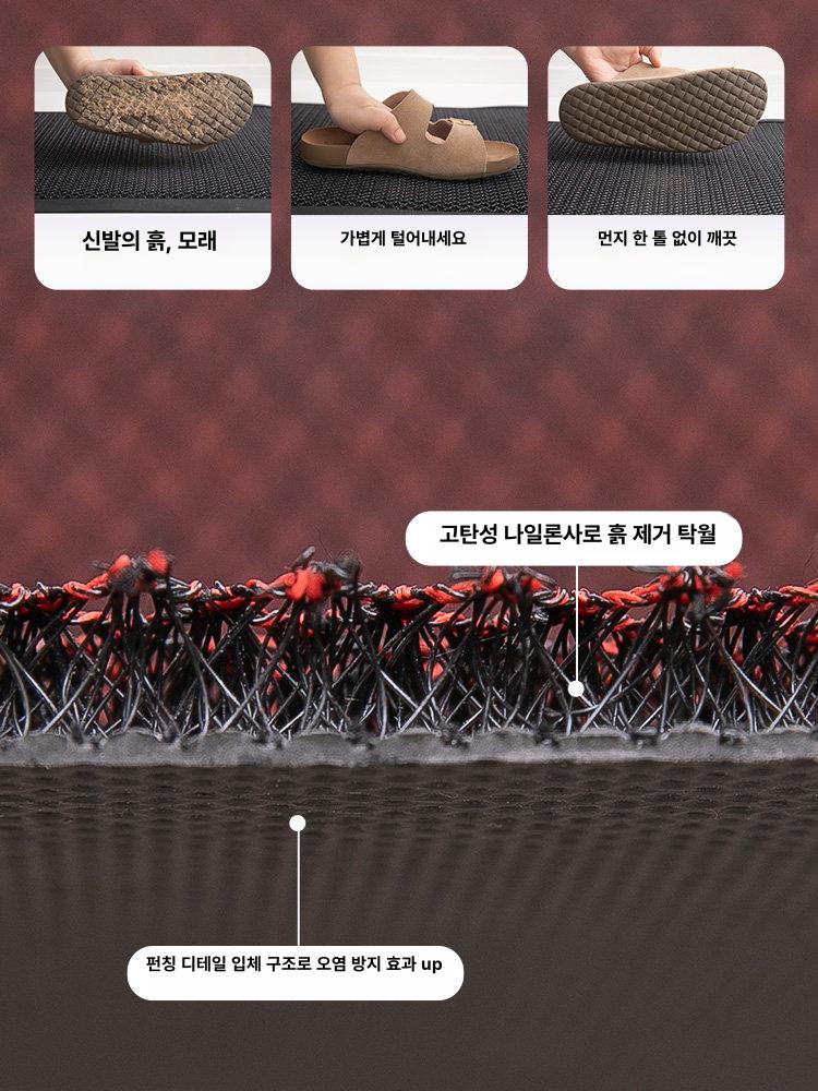 pvc 실외용 고무매트 미끄럼방지 깔판 현관 배수 출입구 식당 바닥재 외부 상가 - 상세 이미지 2