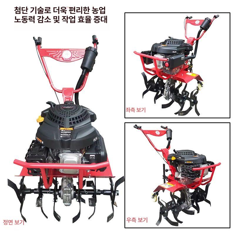 로터리 텃밭관리기 밭갈이 미니 관리기 트랙터 경작기 밭가는기계 휴대용 농기계 제초기 전기 - 상세 이미지 4