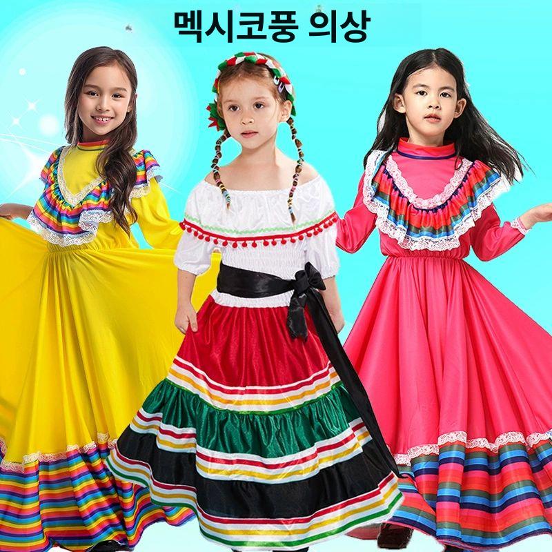 에스닉 판초 망토 티셔츠 여성 세계 전통 의상 민족풍 코스튬 프린트 상의 - 상세 이미지 3