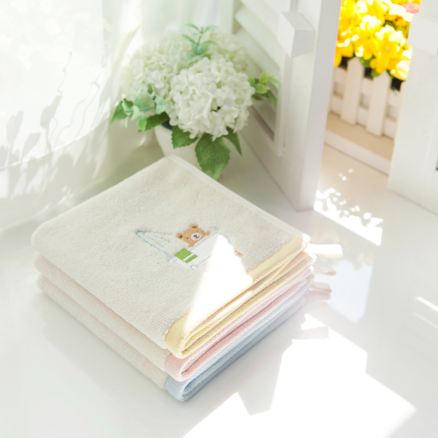 울리프랜즈 고리 수건 주방 핸드 타올 어린이집 자수 유치원 선물 60g - 상세 이미지 4