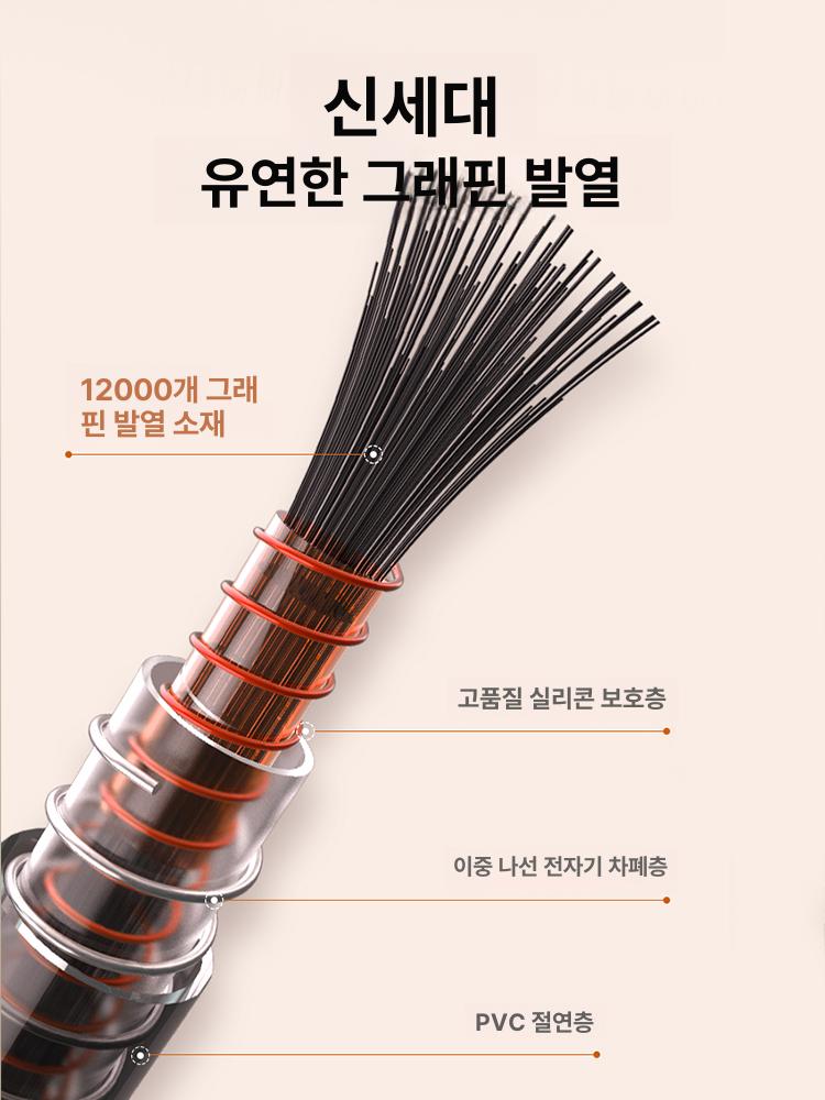 겨울 특대형카페트 노르딕 전기장판 전기카페트매트 탄소매트 난방매트 절전 초특대형 - 상세 이미지 4