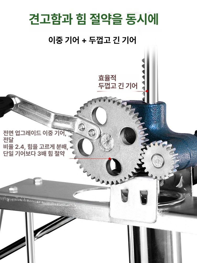 수동 파스타제면기 소형 반죽 제조기 면뽑는기계 생면 가정용 업소용 국수기 압면기 - 상세 이미지 2