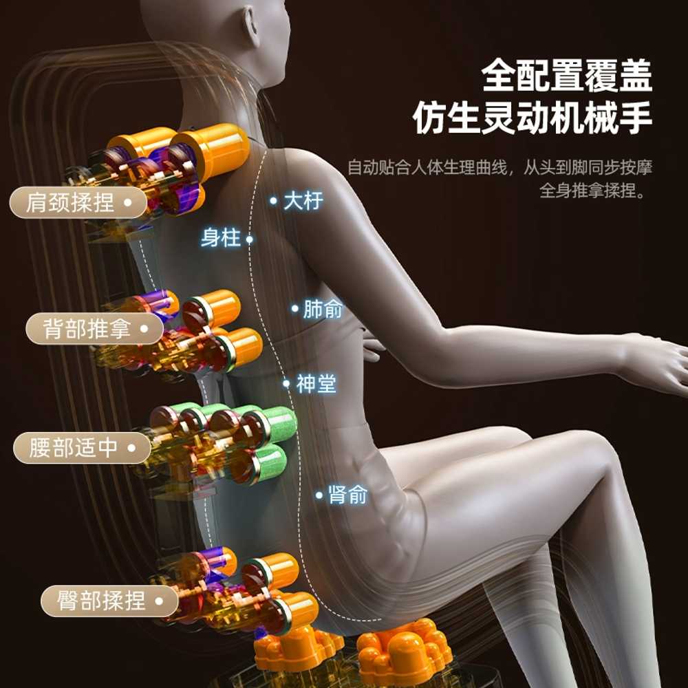 의자형 안마기 무중력 가성비 전자동 리클라이너 부모님 허리 커버 전신안마의자 간이 이미지 6